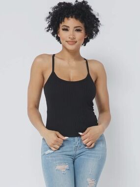 Dani Noir Racerback Tank Top